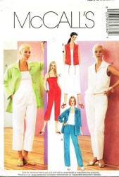 3236 MCCALLS SHIRT-JACKET, BLOUSON TOP, CAMI, PANTS LENGTHS PATTERN 6-10; 10-14 choice